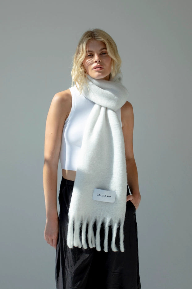 The Reykjavik Scarf | 100% Recycled | White