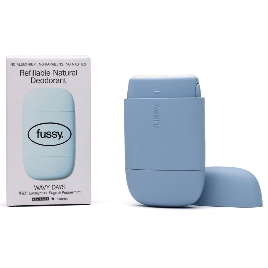 Fussy Refillable Natural Deodorant - Wavy Days