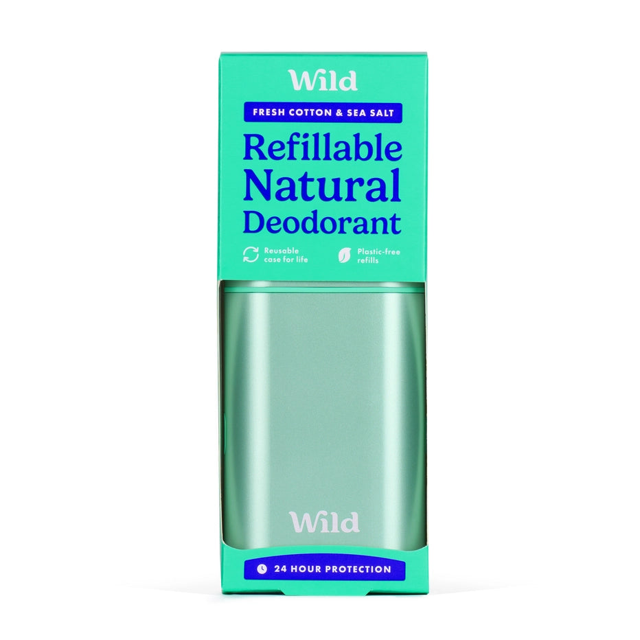 Wild Aqua Case and Fresh Cotton & Sea Salt Deo Starter Pack