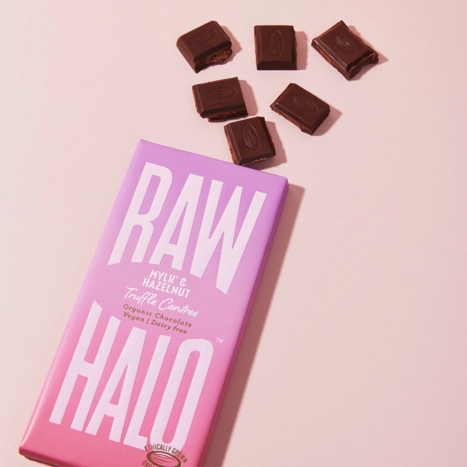 Mylk & Hazlenut Truffle Vegan Choc 90g (3 slabs)