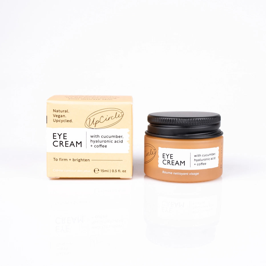 Eco Vegan Eye Cream with Cucumber, Hyaluronic Acid + Coffee