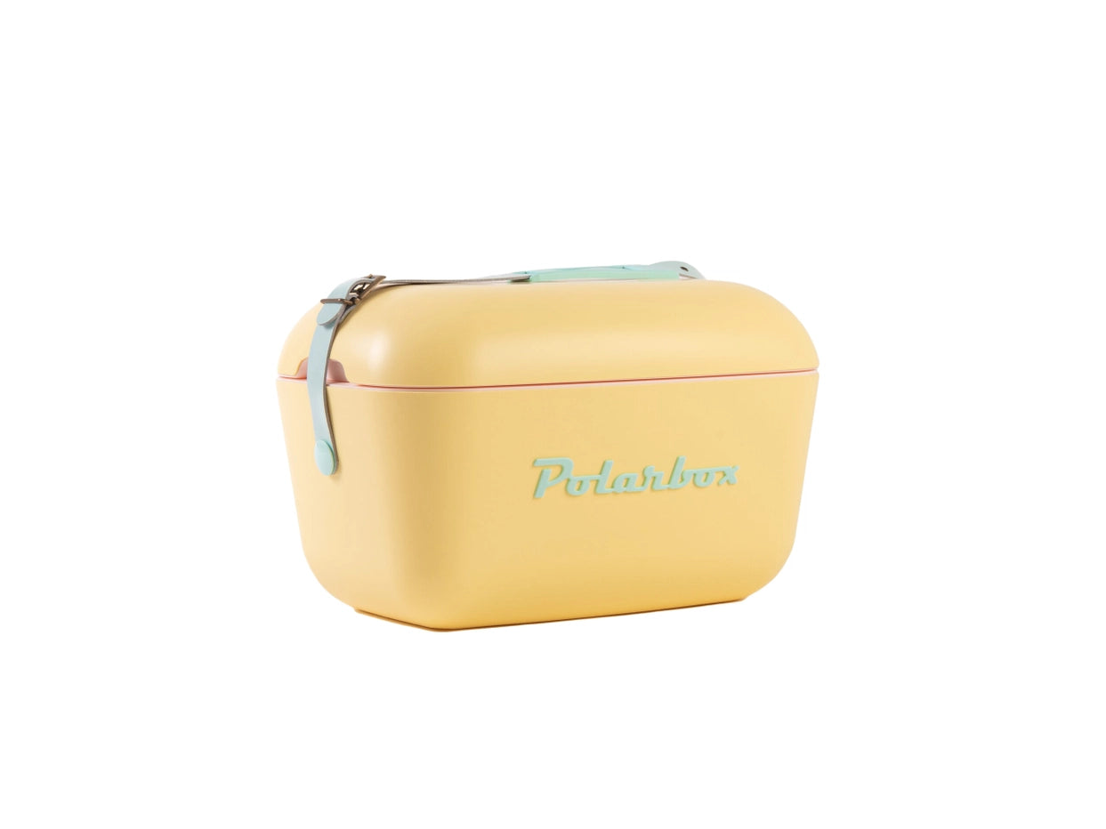 20L Retro Coolbox - Yellow Cyan Classic