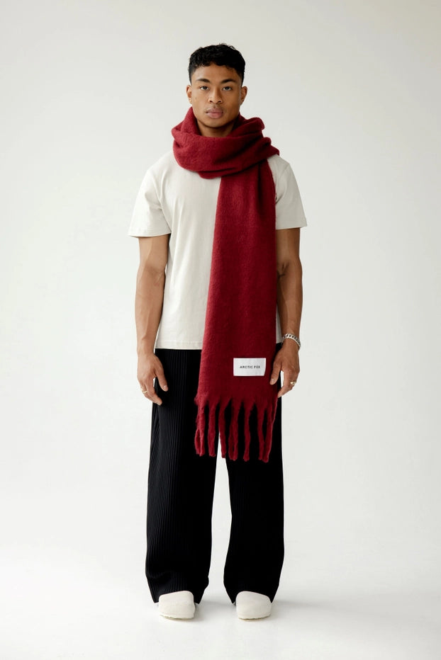 The Reykjavik Scarf | 100% Recycled | Burgundy Berry