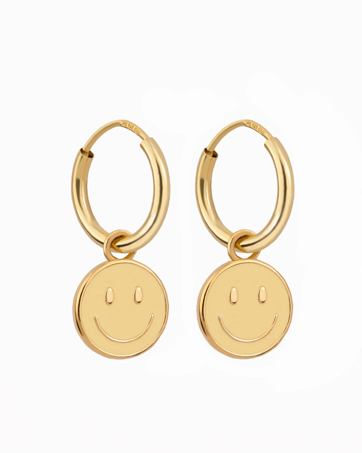 Smiley Hoop Earrings