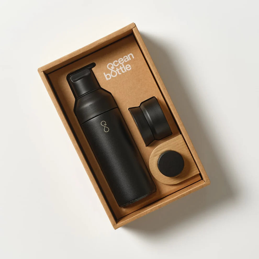 The 3 in 1 Ocean Bottle Obsidian Black (500ml)