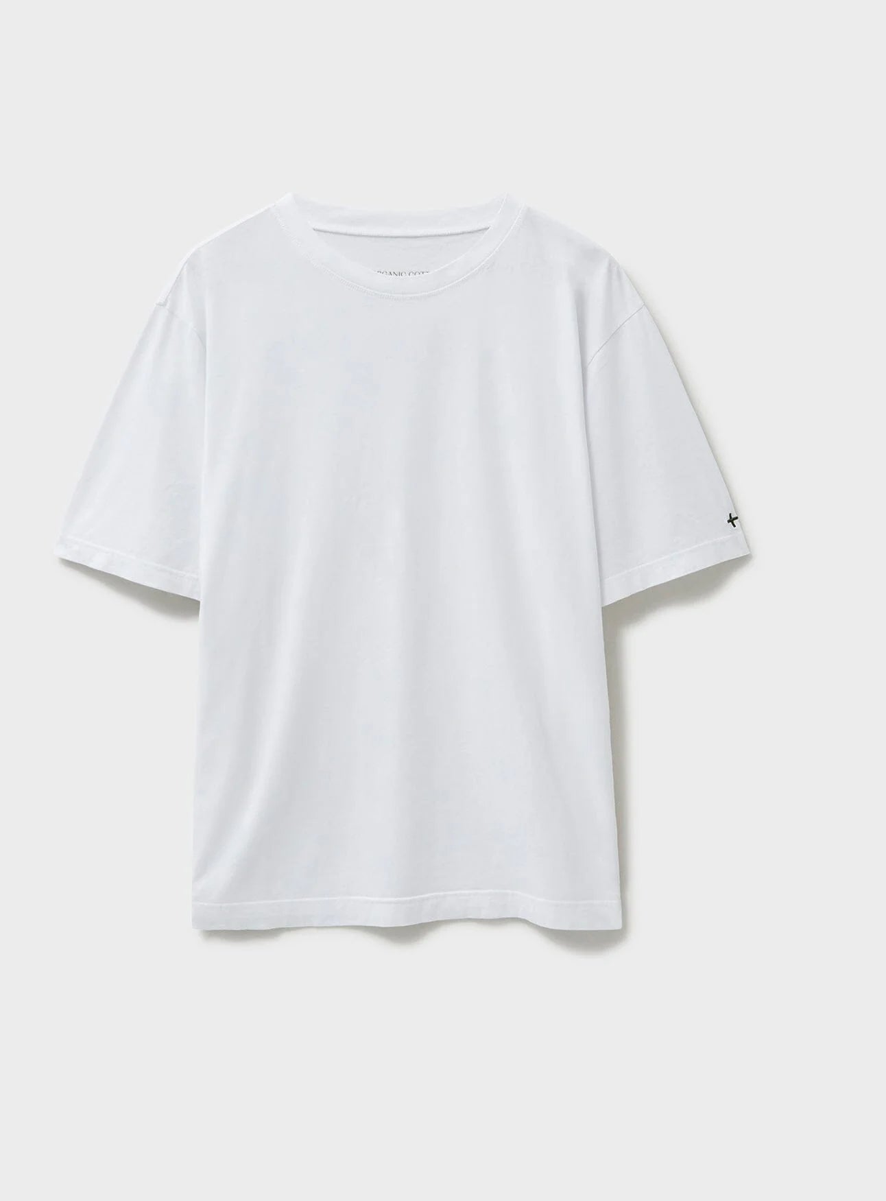 Organic 100% White Boxy T shirt