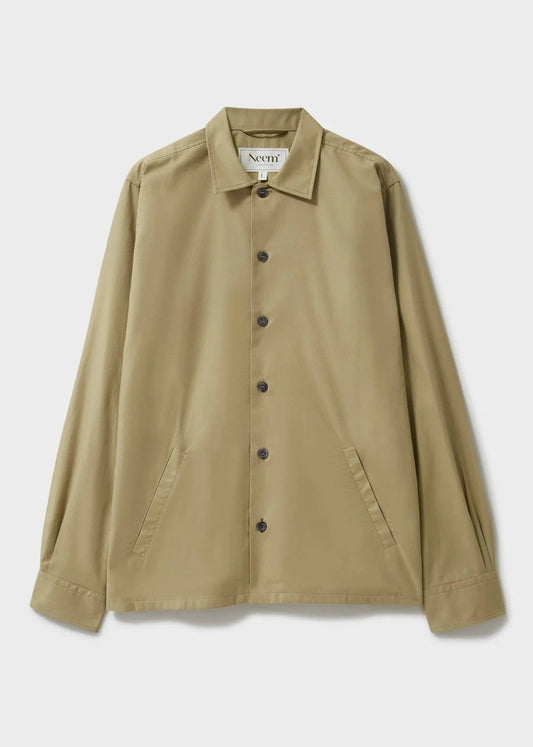 Regenerative Cotton Twill Khaki St James Overshirt