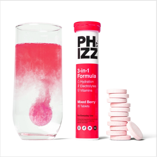 Phizz 20 Tablets 3-in-1 Effervescent - Mixed Berry